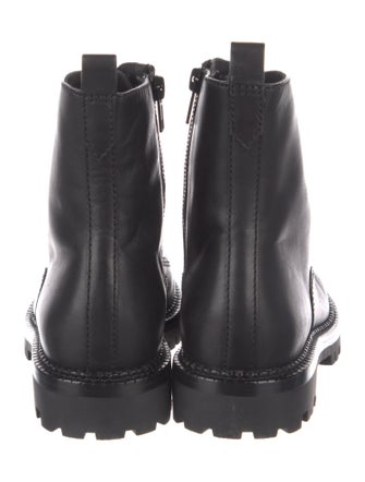Vince Leather Combat Boots
