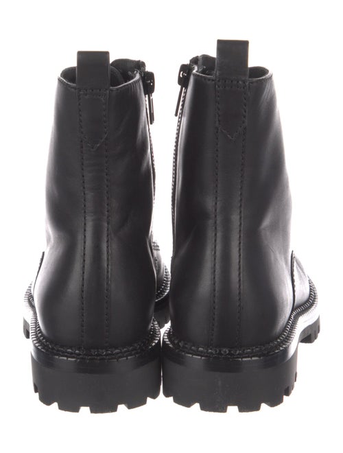 Vince Leather Combat Boots