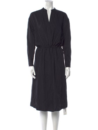 Vince V-Neck Midi Length Dress