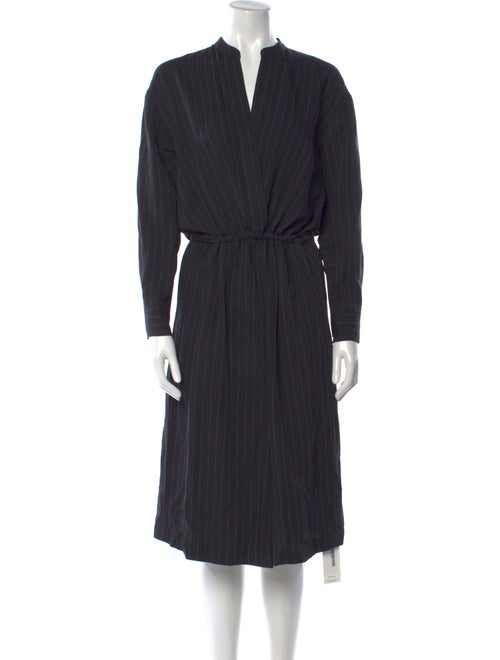 Vince V-Neck Midi Length Dress