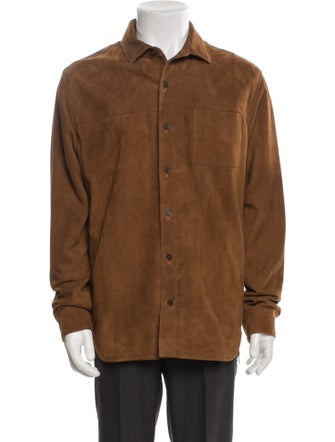 Vince Goat Leather Utility Jacket