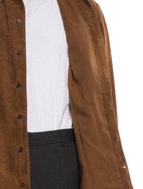 Vince Goat Leather Utility Jacket