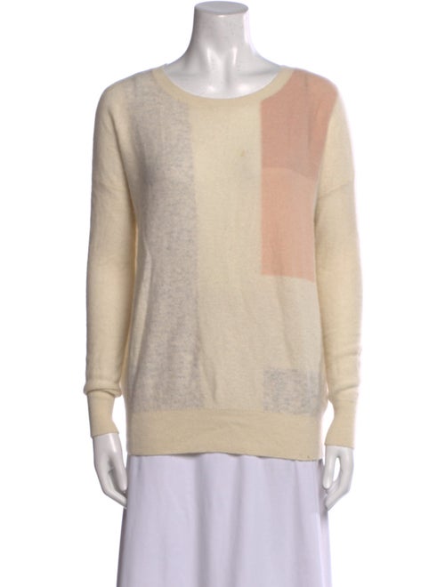 Vince Cashmere Colorblock Pattern Sweater