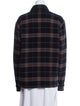 Vince Wool Plaid Print Jacket
