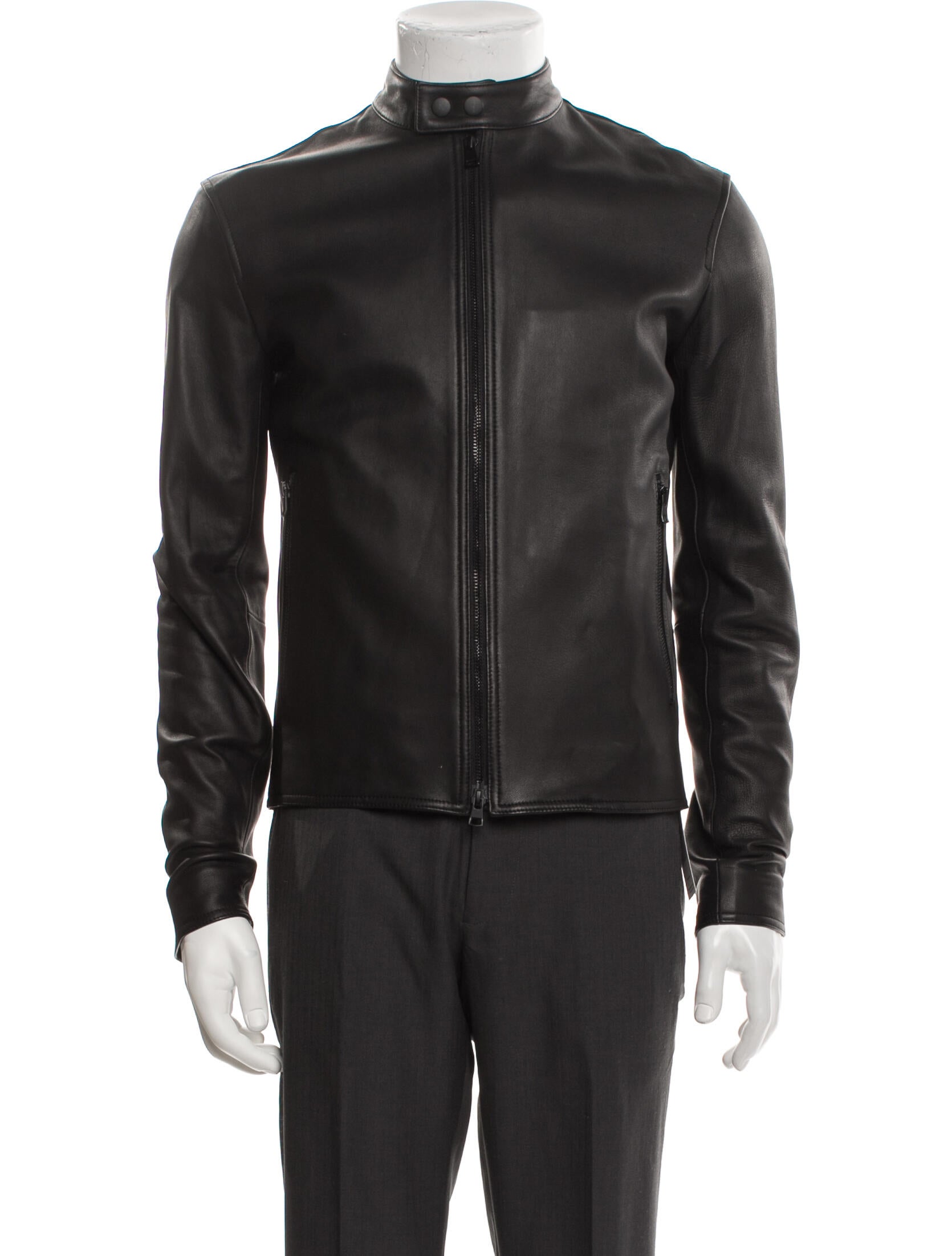 Vince Lamb Leather Moto Jacket