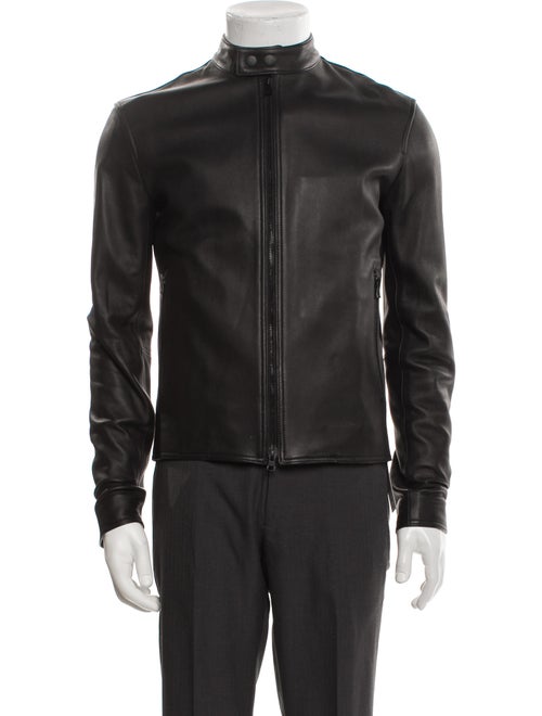 Vince Lamb Leather Moto Jacket