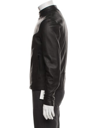 Vince Lamb Leather Moto Jacket