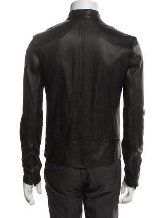 Vince Lamb Leather Moto Jacket