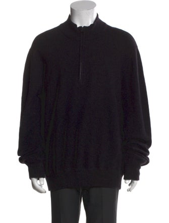 Vince Mock Neck Long Sleeve Polo Sweater