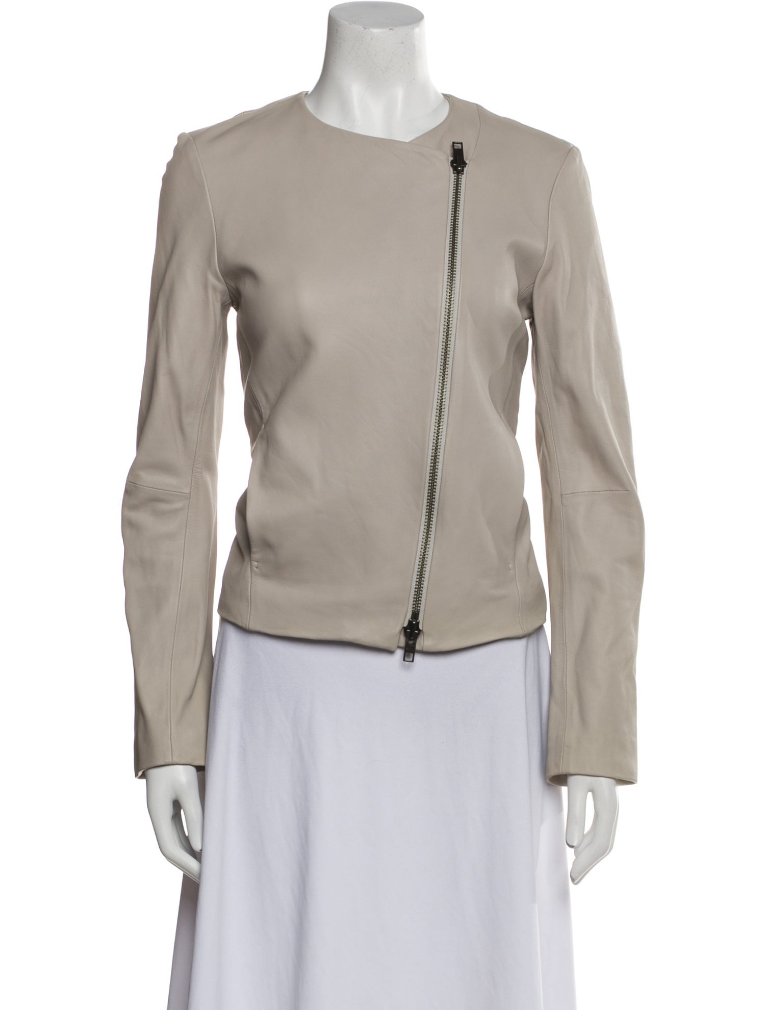 Vince Lamb Leather Biker Jacket