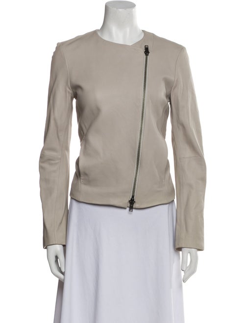 Vince Lamb Leather Biker Jacket