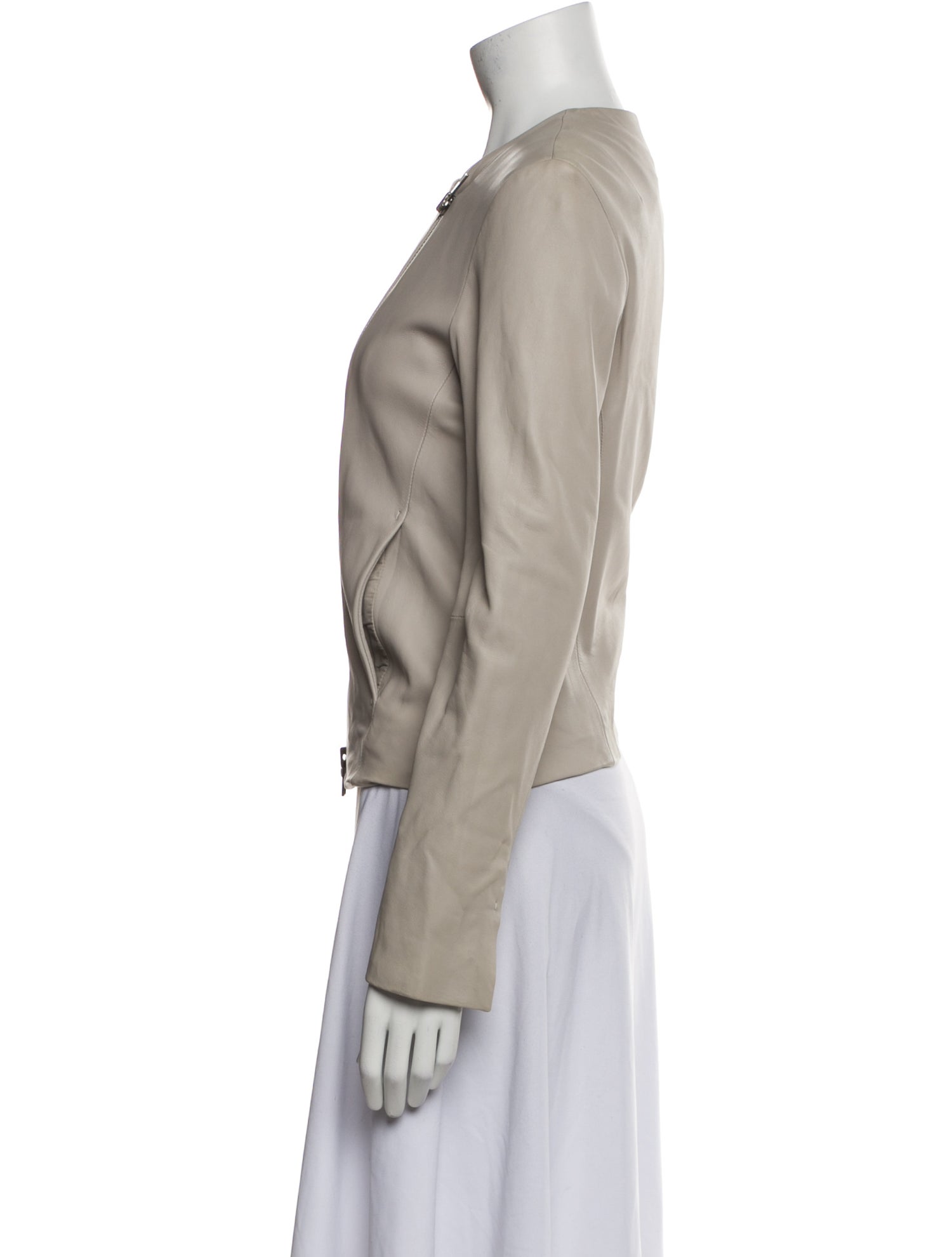 Vince Lamb Leather Biker Jacket