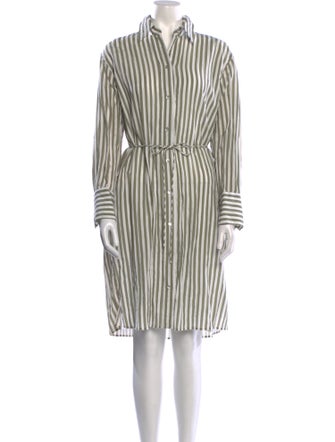 Vince Striped Knee-Length Dress