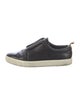 Vince Leather Colorblock Pattern Sneakers