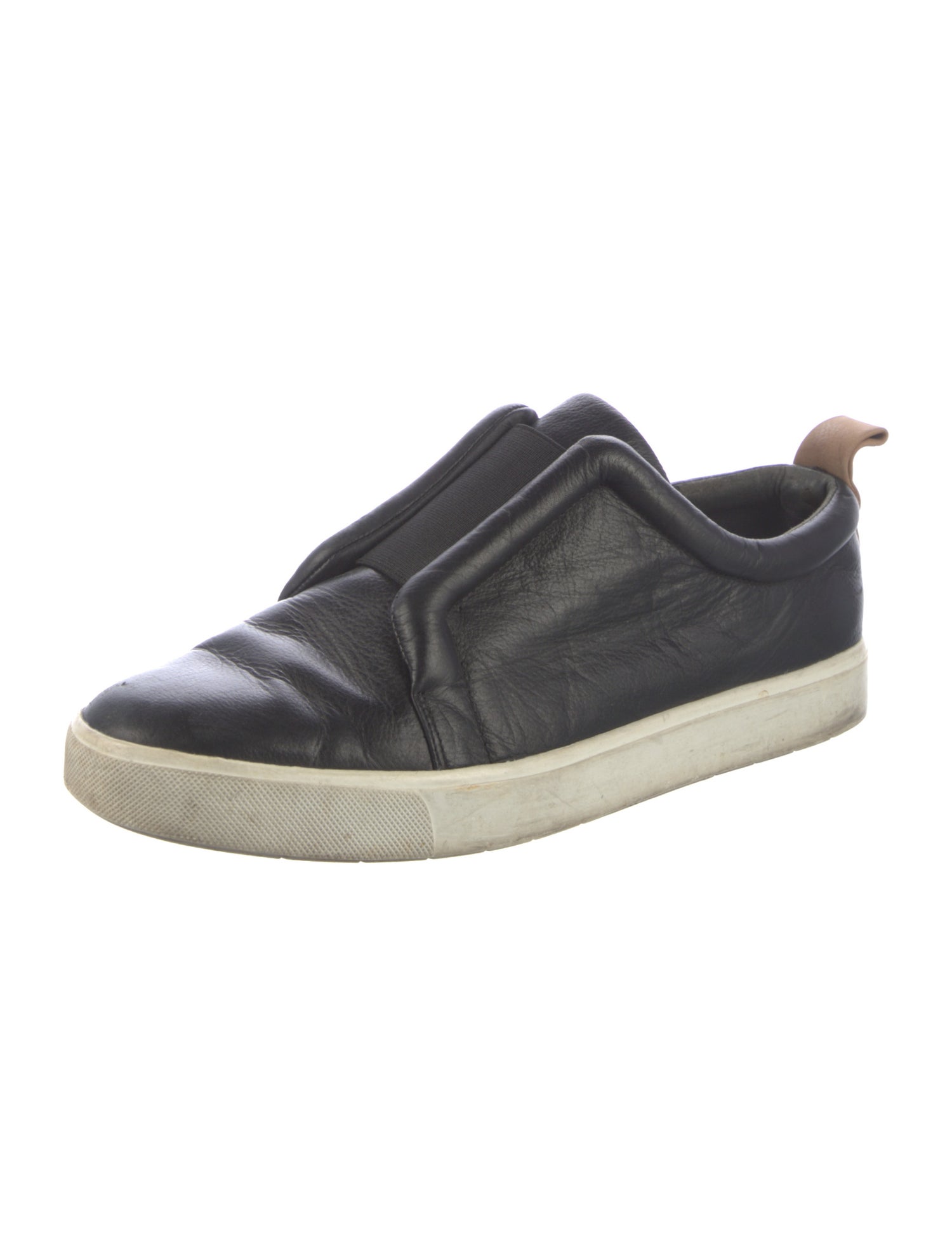 Vince Leather Colorblock Pattern Sneakers