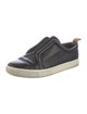 Vince Leather Colorblock Pattern Sneakers