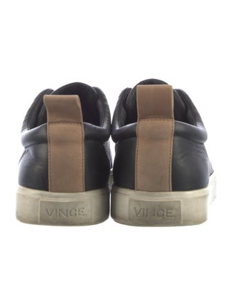 Vince Leather Colorblock Pattern Sneakers
