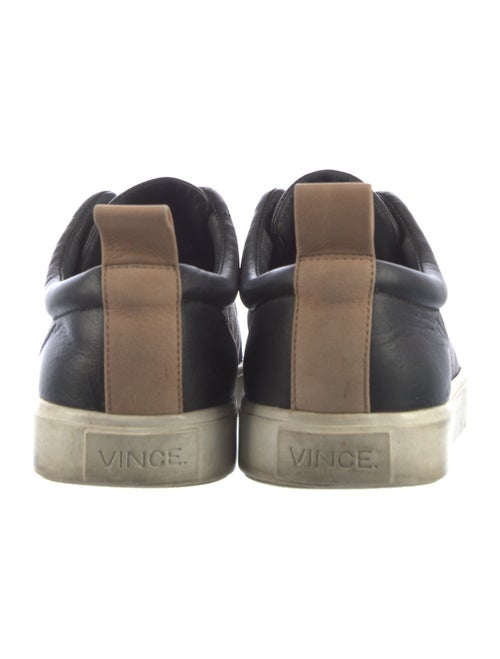 Vince Leather Colorblock Pattern Sneakers