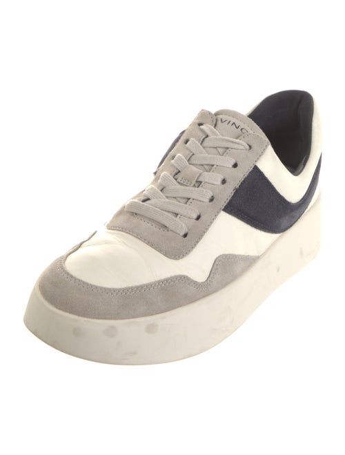 Vince Leather Colorblock Pattern Sneakers