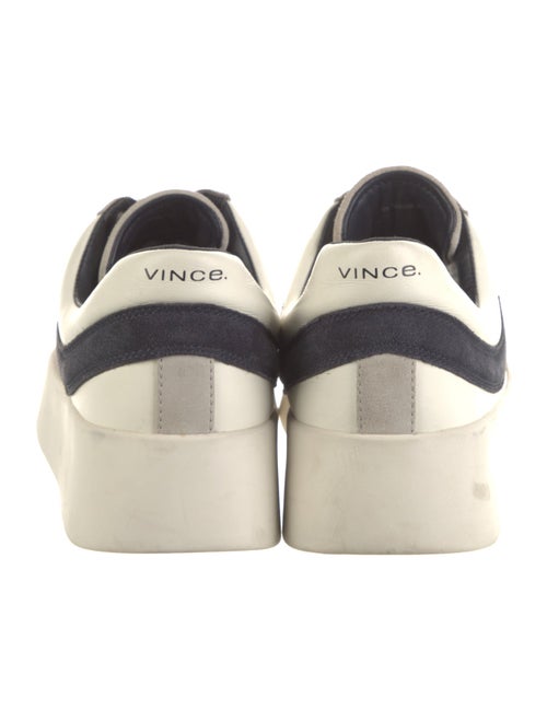 Vince Leather Colorblock Pattern Sneakers