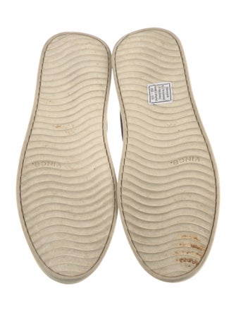 Vince Leather Colorblock Pattern Sneakers