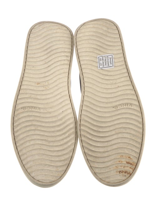 Vince Leather Colorblock Pattern Sneakers