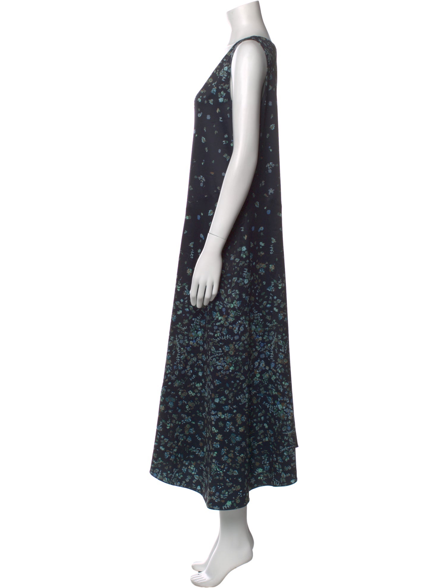 Vince Printed Long Dress