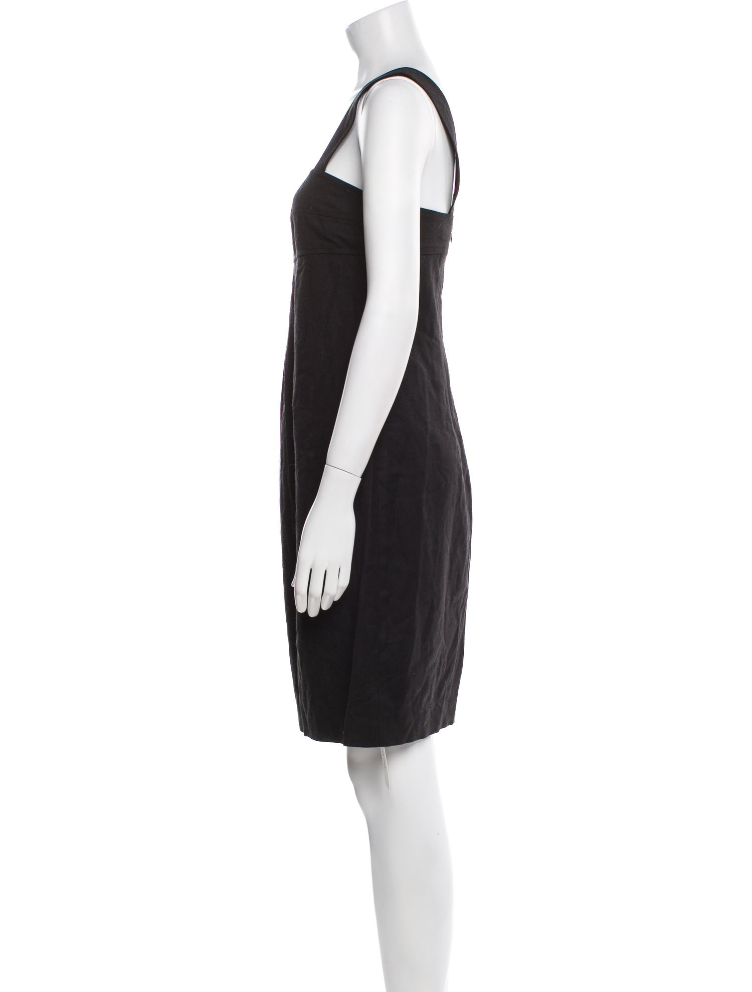 Vince Square Neckline Knee-Length Dress
