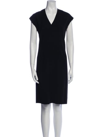 Vince V-Neck Midi Length Dress