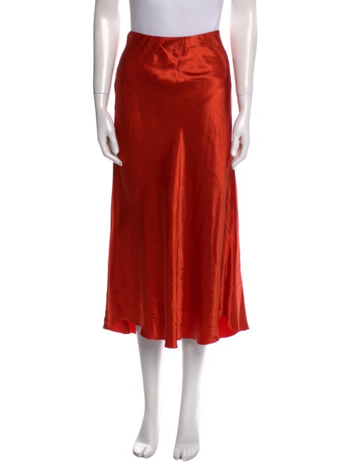 Vince Raw-Edge Trim Midi Length Skirt