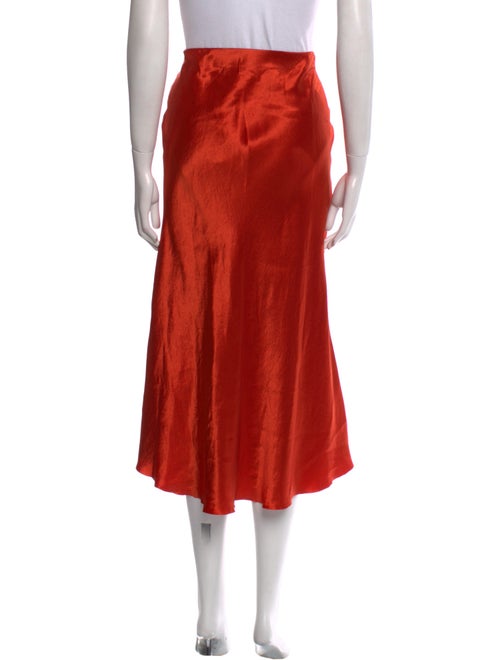 Vince Raw-Edge Trim Midi Length Skirt