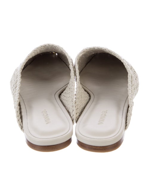 Vince Leather Braided Accents Mules