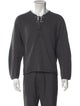 Vince Merino Wool V-Neck Polo Sweater
