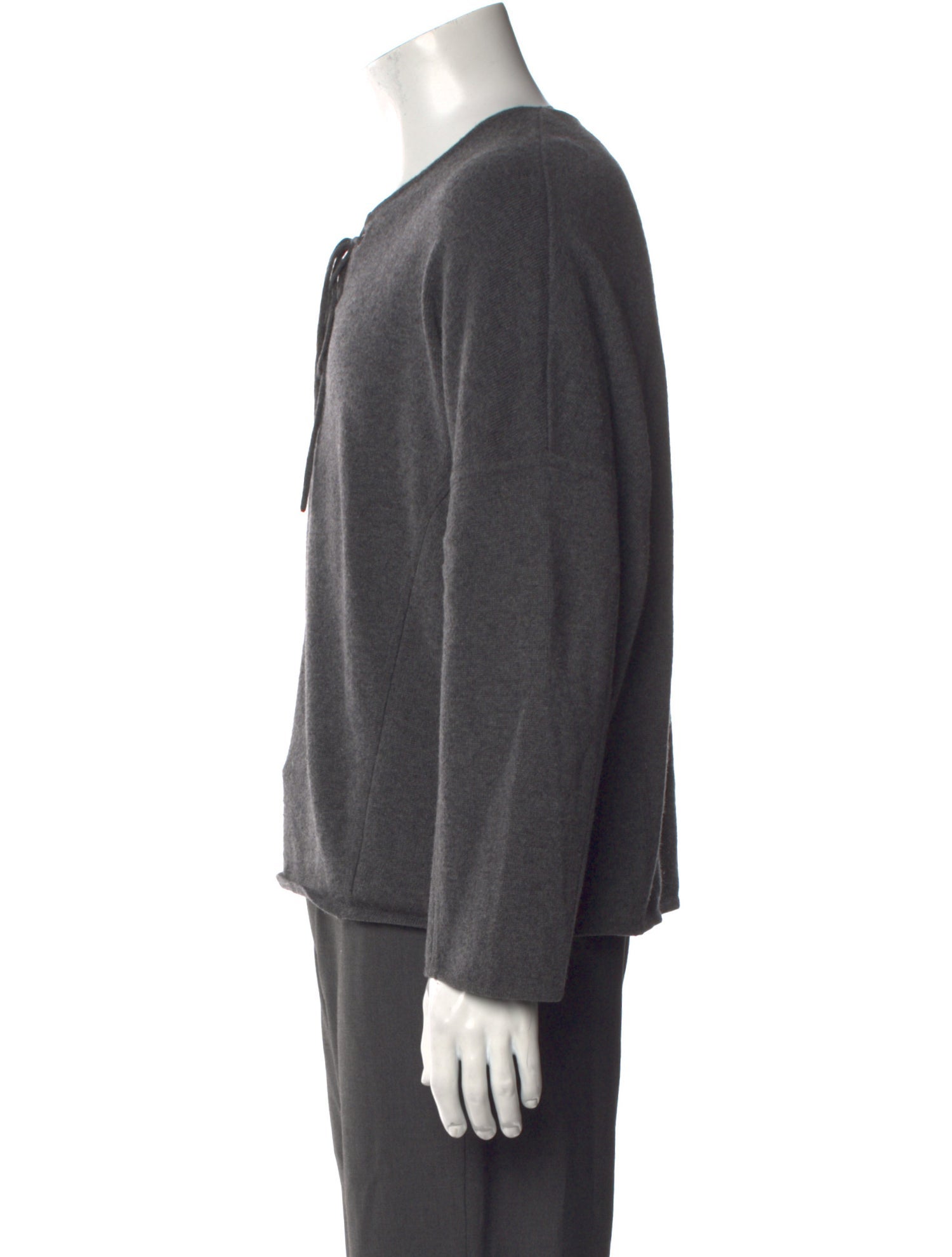 Vince Merino Wool V-Neck Polo Sweater