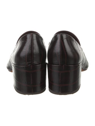 Vince Embossed Leather Pumps