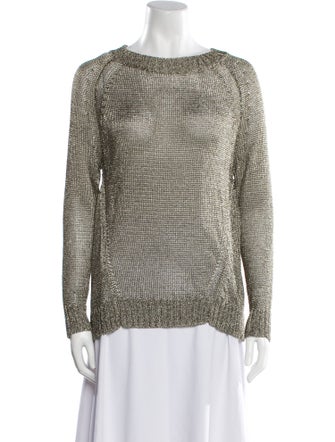 Vince Linen Scoop Neck Sweater