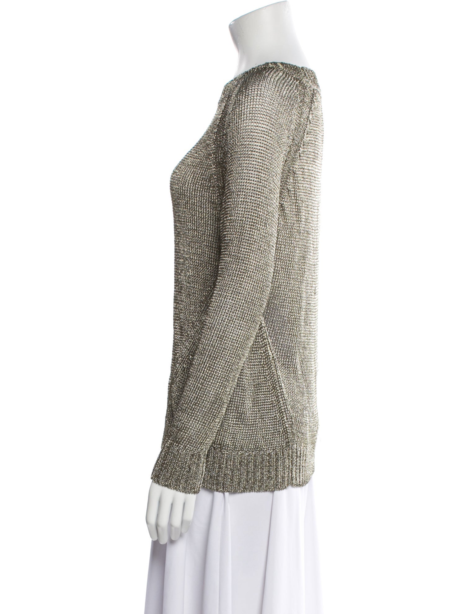 Vince Linen Scoop Neck Sweater