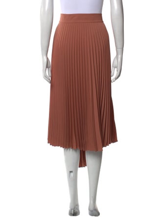 Vince Pleated Accents Midi Length Skirt
