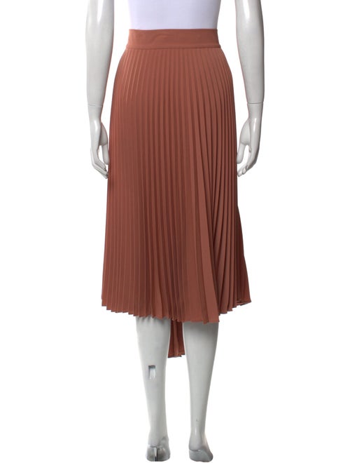 Vince Pleated Accents Midi Length Skirt