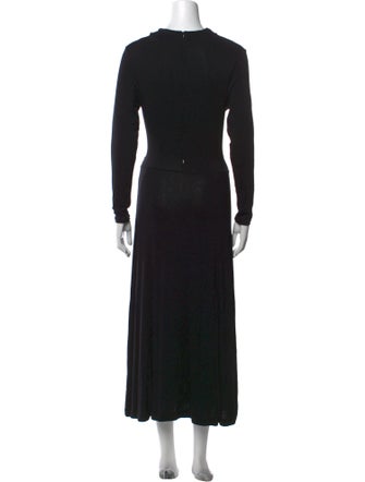 Vince Mock Neck Midi Length Dress