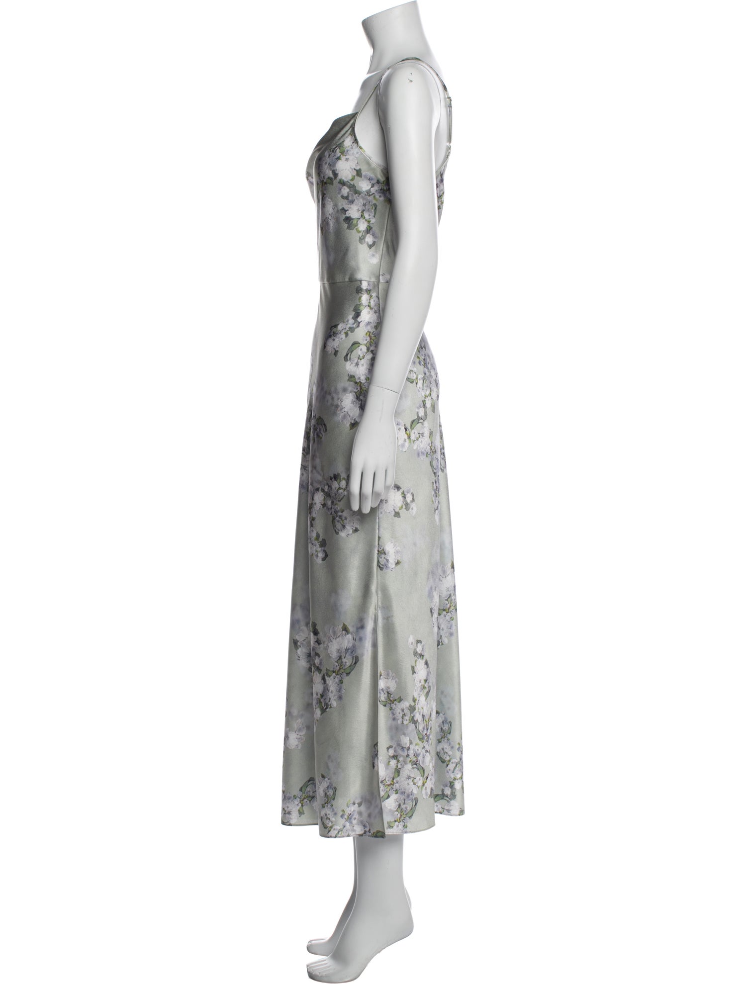Vince Floral Print Long Dress w/ Tags