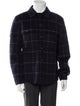 Vince Wool Plaid Print Jacket