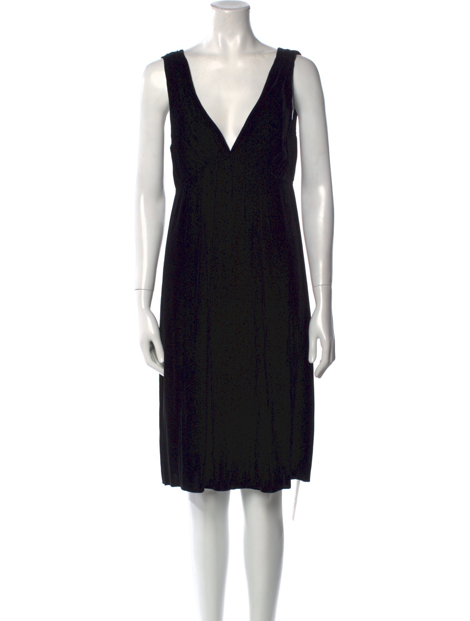 Vince V-Neck Knee-Length Dress