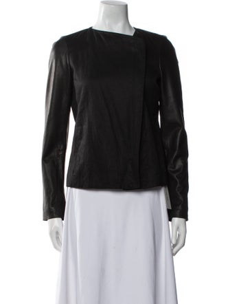 Vince Linen Biker Jacket