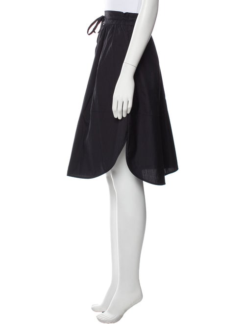 Vince Pleated Accents Knee-Length Skirt