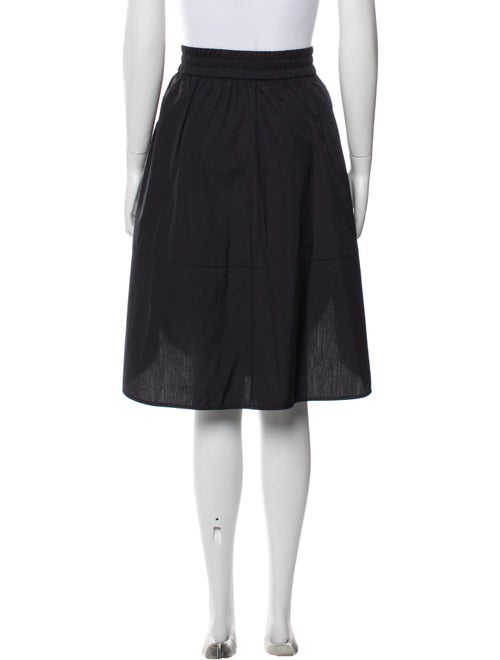 Vince Pleated Accents Knee-Length Skirt