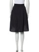 Vince Pleated Accents Knee-Length Skirt