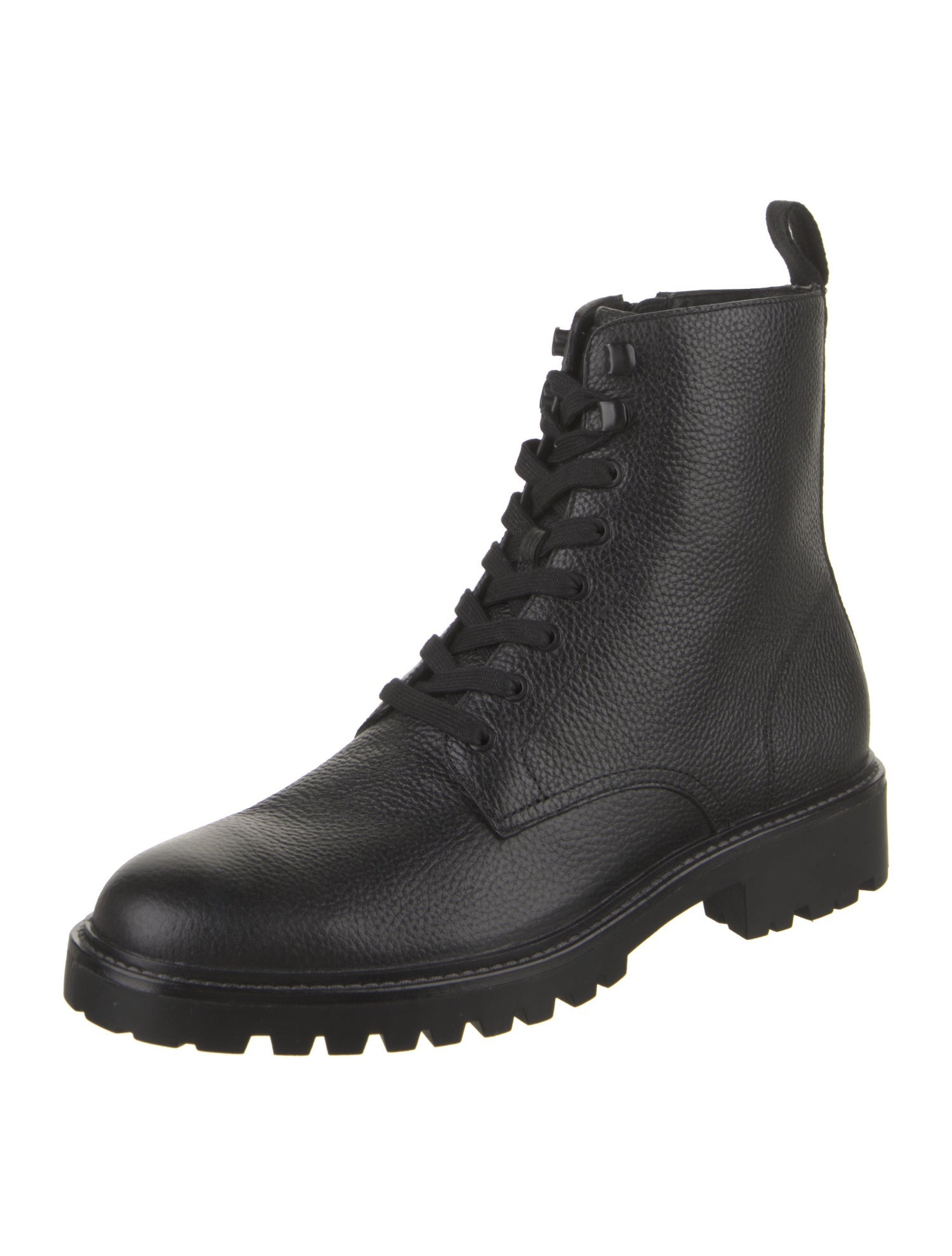 Vince Leather Lace-Up Boots