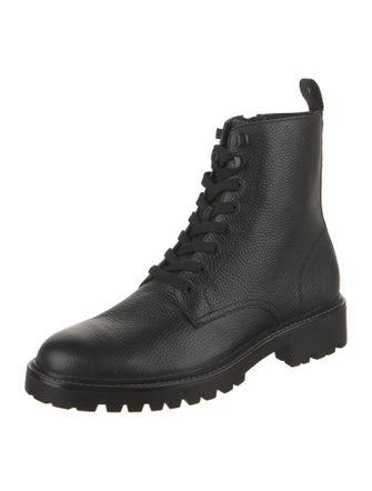 Vince Leather Lace-Up Boots