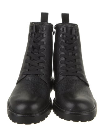 Vince Leather Lace-Up Boots